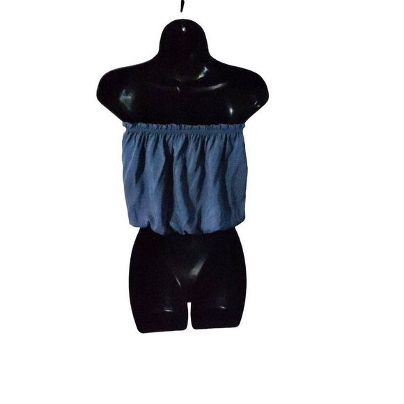 ELAN INTERNATIONAL Strapless Crop Top - Picture 5 of 6